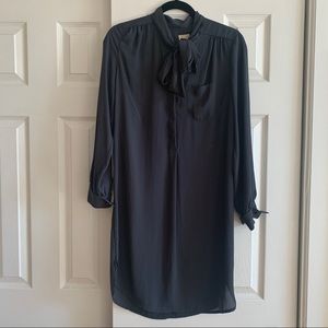Dark blue blouse dress